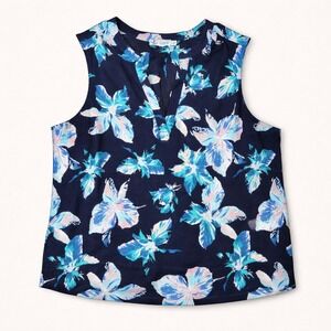 Carve Designs Organic Cotton Lightweight Floral Tanktop (MED) Summer Ready